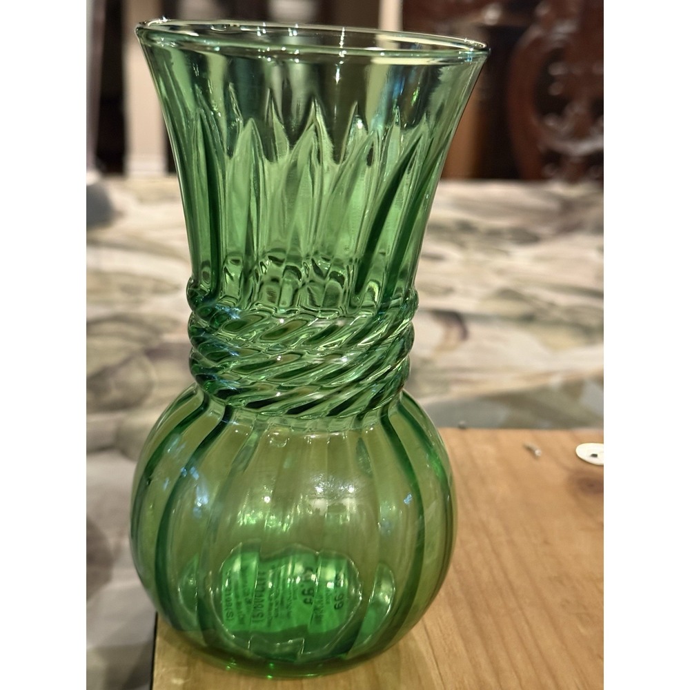 Amber Hocking green vase